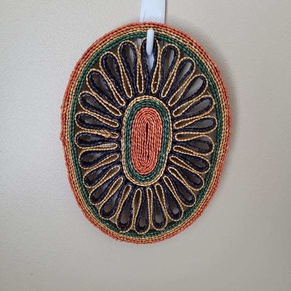 Vintage Rattan Raffia Trivets Lot of Three - Picture 5 of 11